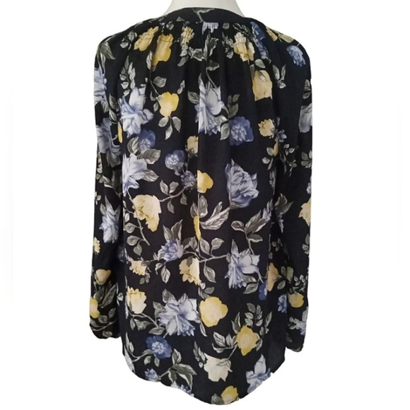Charter Club Bright RoseFloral Peasant Style Top Semi Sheer Size Small - Picture 3 of 8